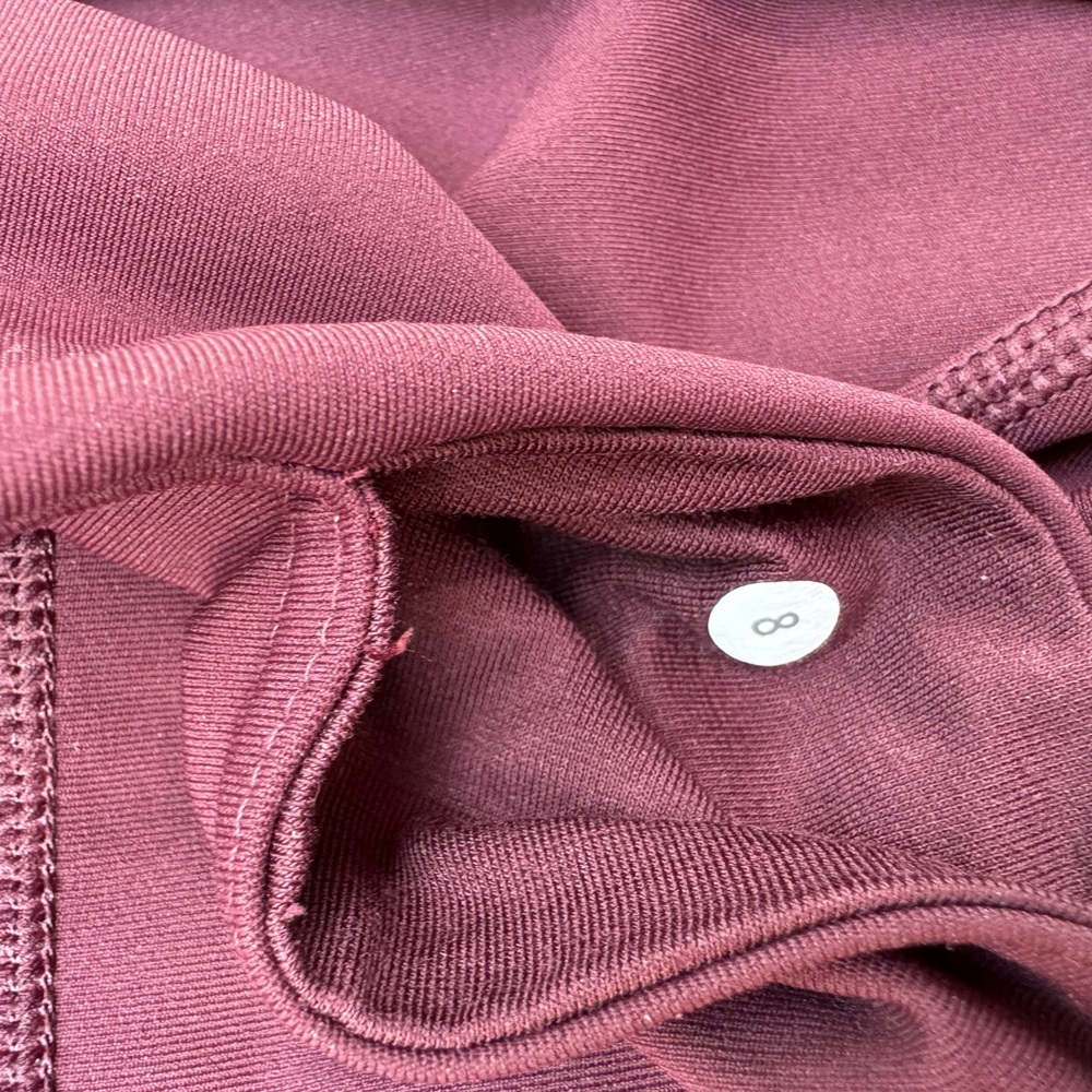 Lululemon Wunder Under Crop II Bordeaux Drama - Picture 10 of 11